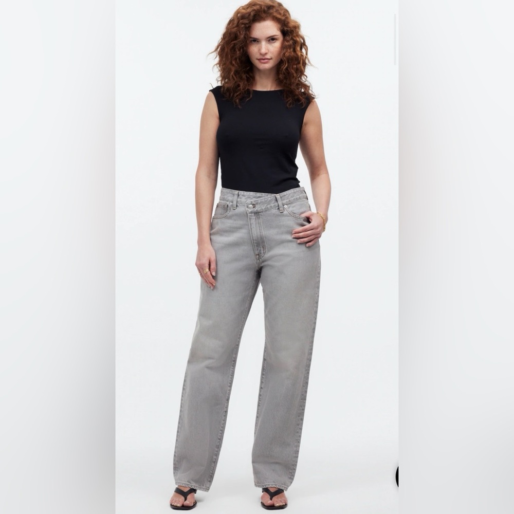 Madewell 90’s Straight Curvy Jeans Grey
